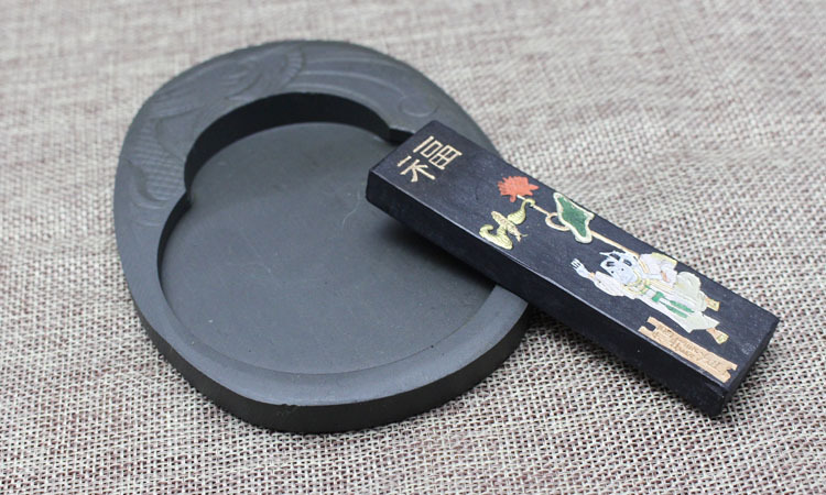 厂家直销正品胡开文松烟墨块学生墨条砚台墨锭批发