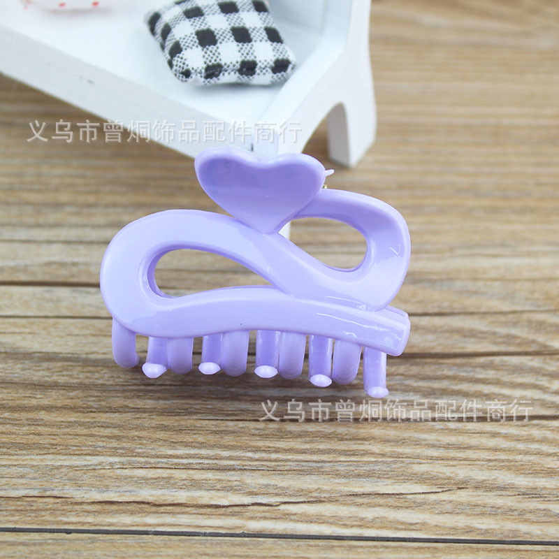 Korean Style Colorful Barrettes Seven Grip Hair Clip for Bath Multi-Color Mixed Yiwu Headdress One Yuan Stall Wholesale