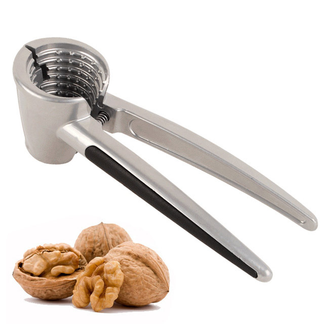 厨房小工具整粒剥核桃夹 铝合金一体成型核桃钳 批发可印logo特价