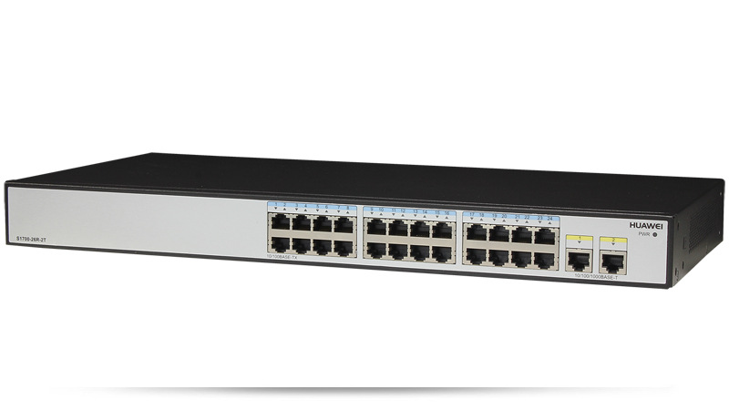 华为s1700-26r-2t-ac二层无网管企业级24口百兆交换机