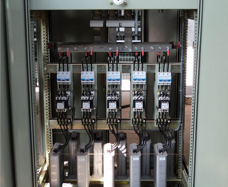 生产销售串并联电容补偿装置柜 液晶显示智能电力无功补偿装置