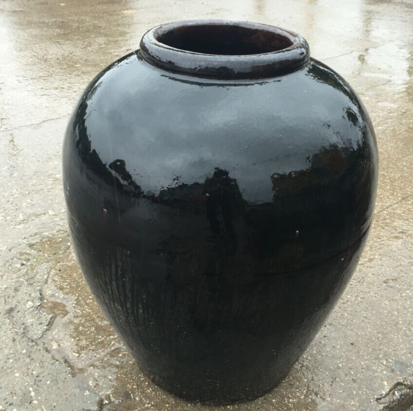 整车批发甲级宜兴黑釉陶瓷酒坛75公斤(150斤)酒缸大酒坛大酒缸