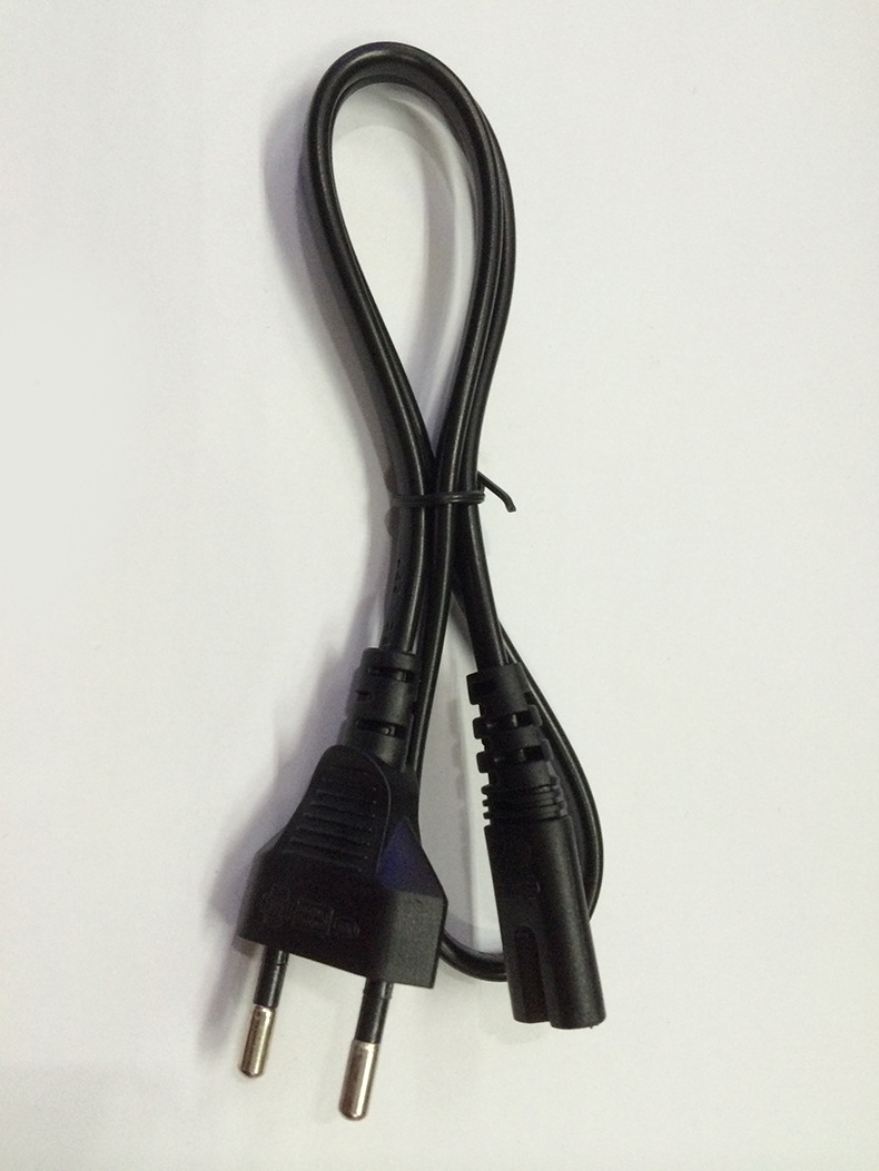 6米小欧标两圆八字尾电源线 相机电源线,适配器电源线