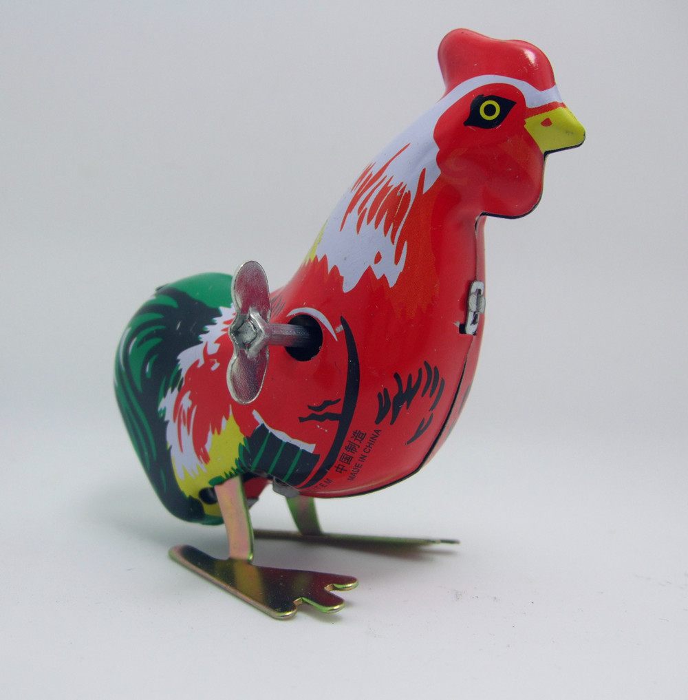 ms205铁皮跳公鸡 铁皮跳鸡玩具 成人收藏怀旧玩具