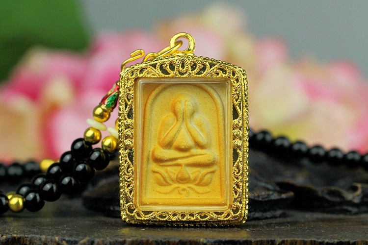 泰国佛牌真品 方形莲花 掩面佛 批发