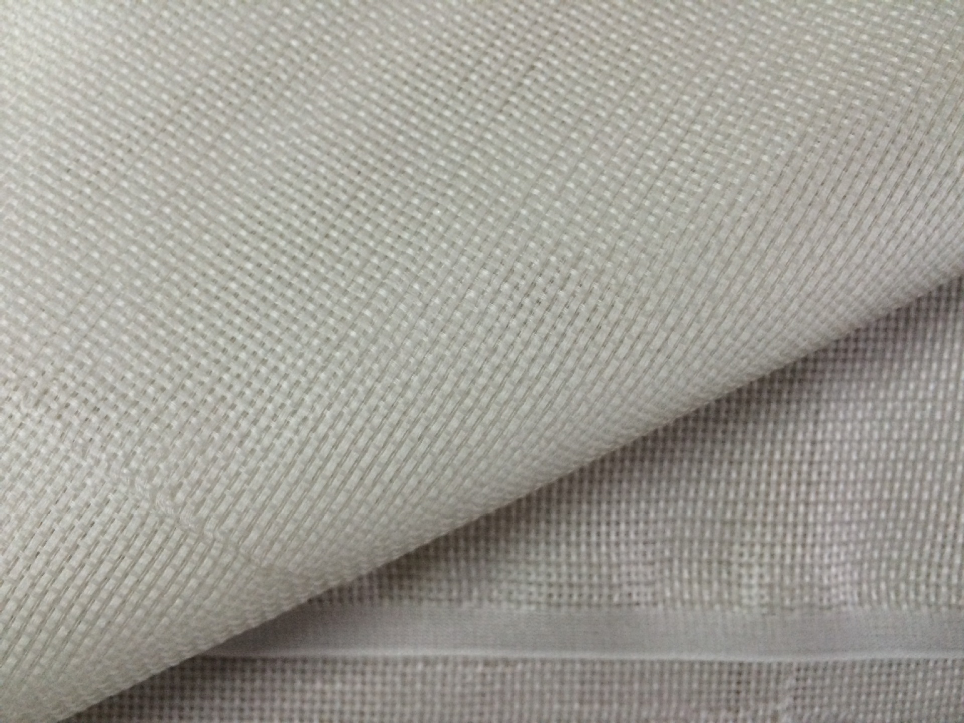 新款真丝面料18mm网格欧根纱140门幅白胚面料