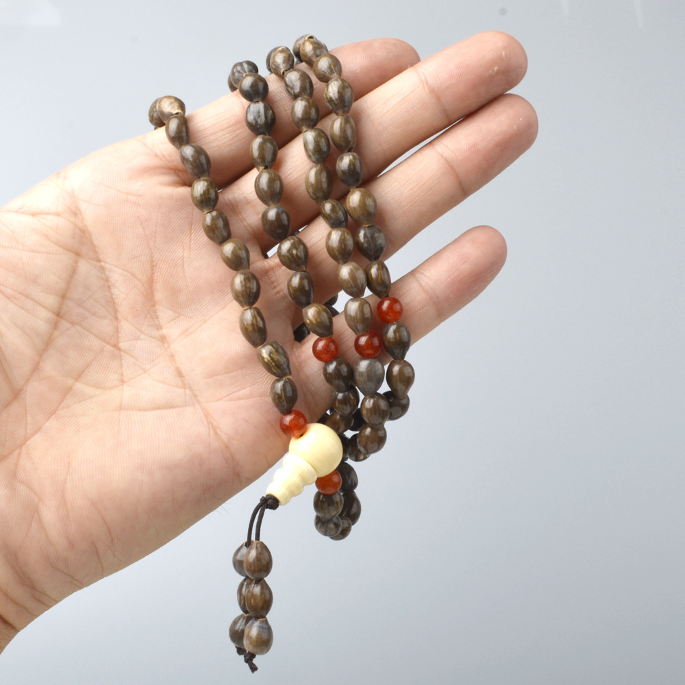 菩提子佛珠_厂家纯天然草菩提子佛珠手链 精品辟邪108念珠多圈批发