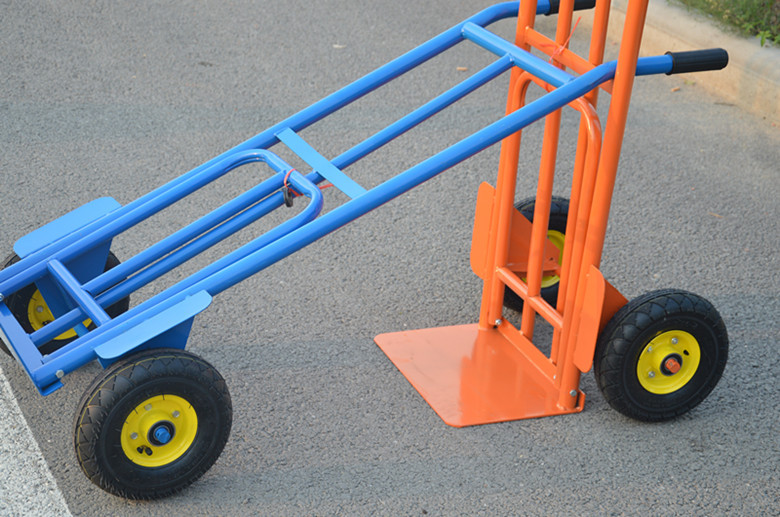 加厚老虎车手推车两轮拖车搬运车载重拉货车充气大轮拖车工具车