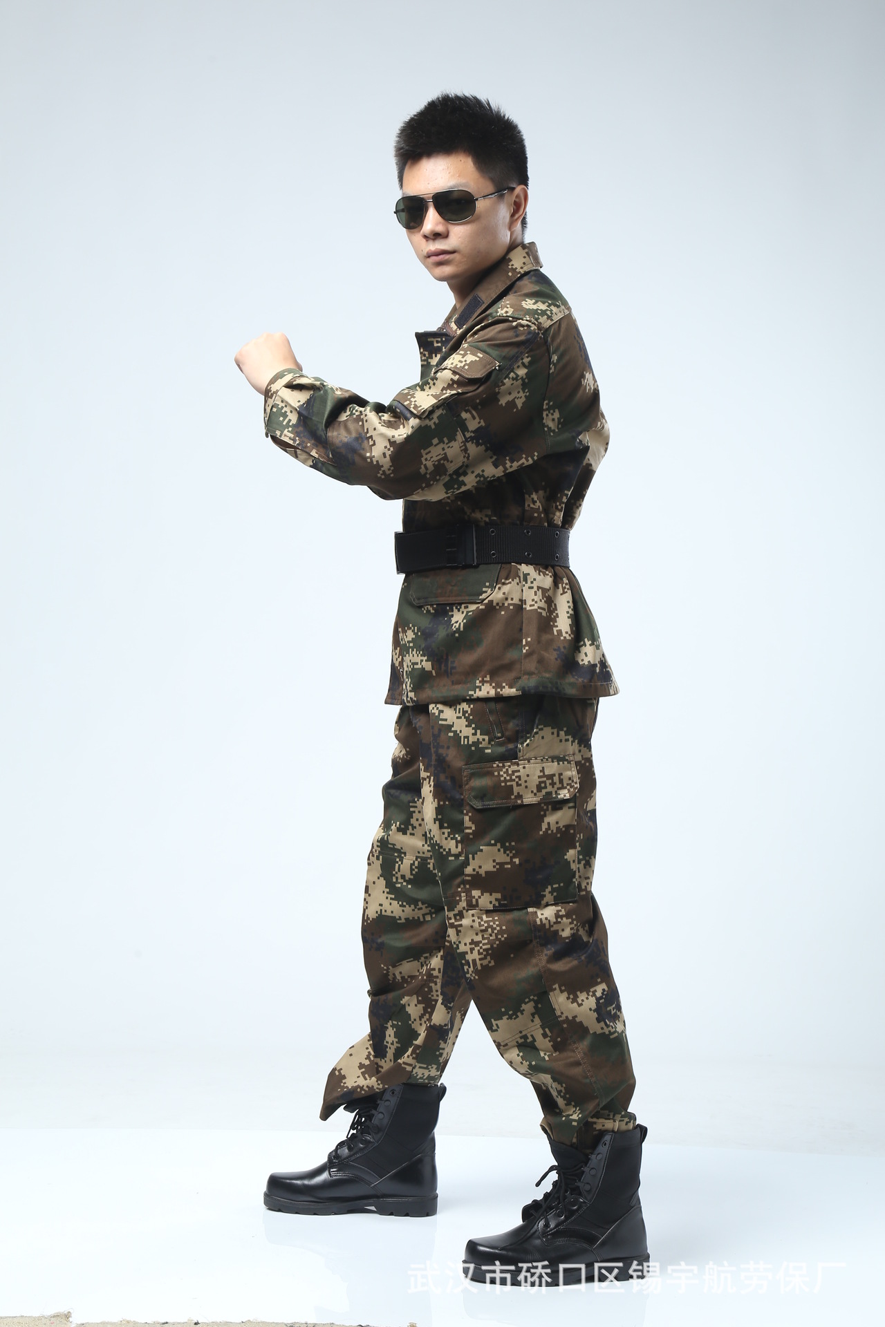 厂家批发07wj数码冬季消防迷彩服军迷户外运动作训迷彩训练服批发