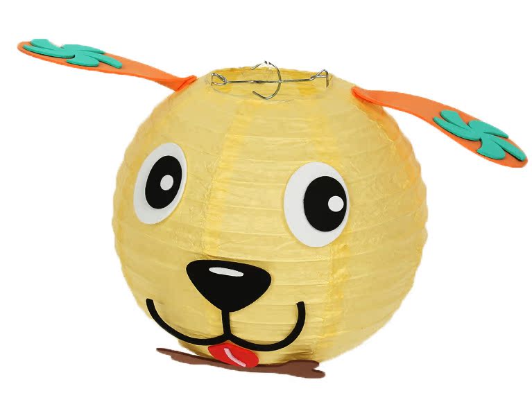 十二生肖可爱动物卡通灯笼 手工贴灯笼 diy纸灯笼 儿童元旦节礼物