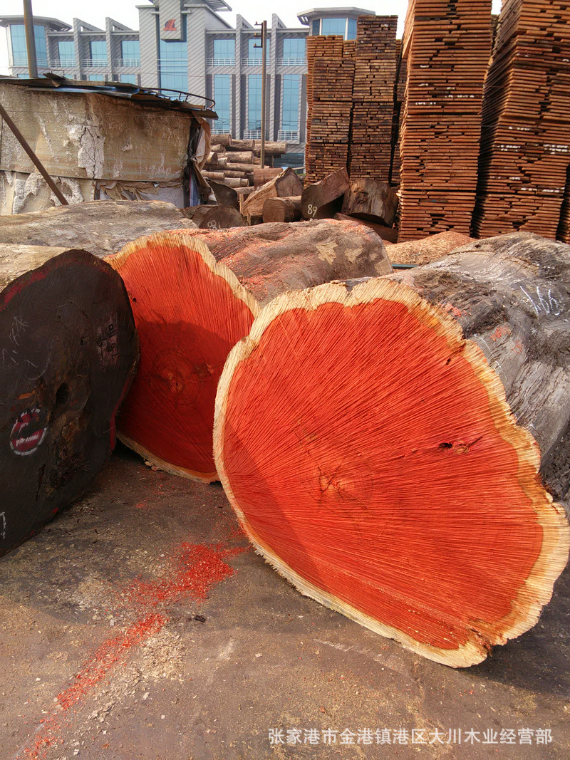 非洲进口板材红花梨 红花梨 家居建筑红花梨原木 景区园林板材