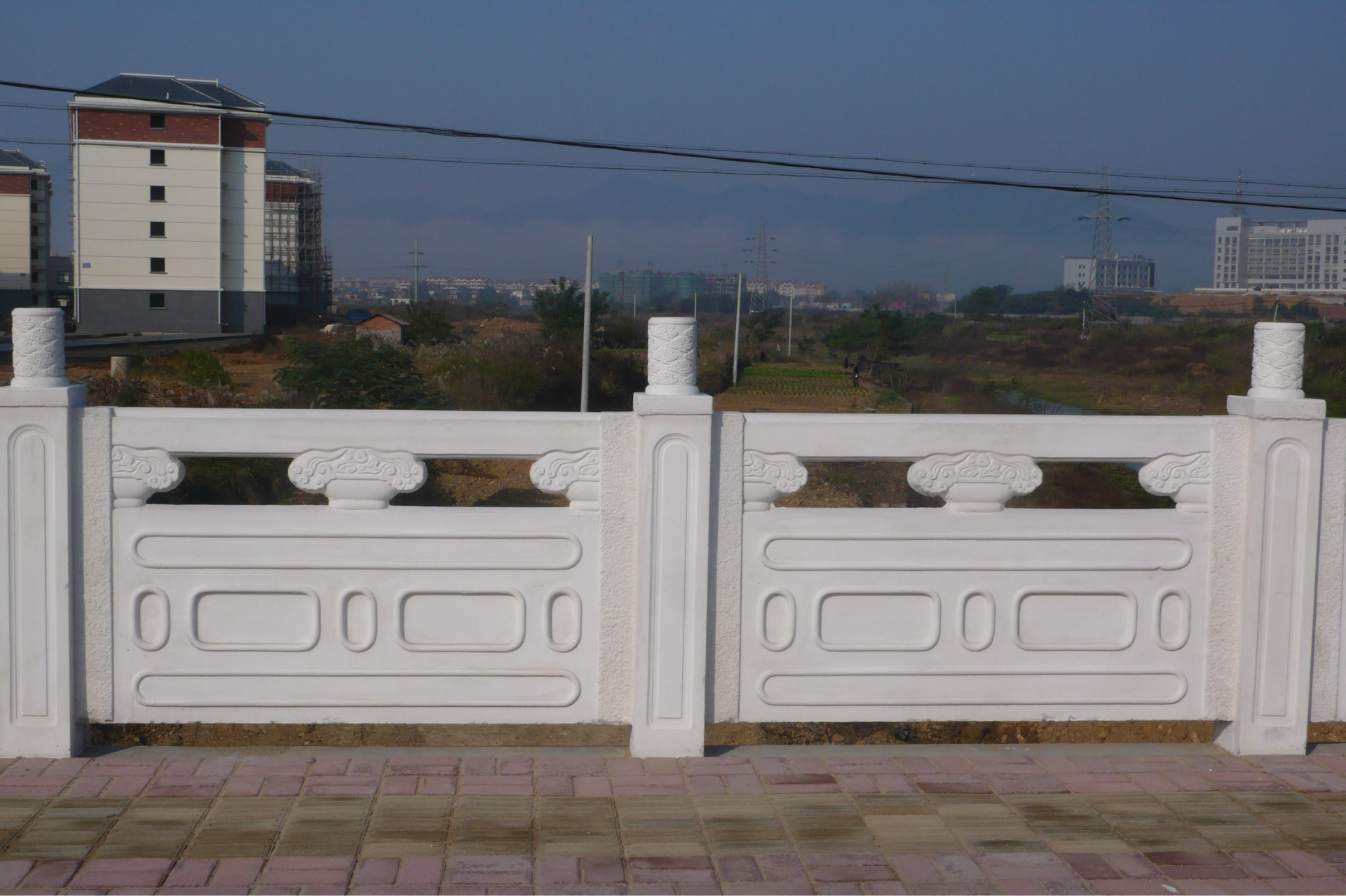 铸造石护栏 园林景观护栏 公路桥梁河道护栏 祥云标准型105*180