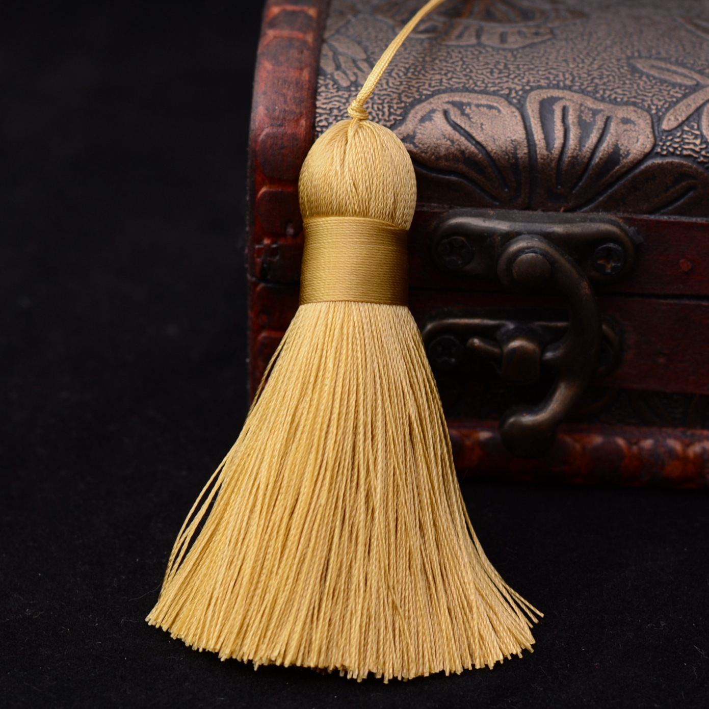 龙结 小胖流苏穗子书签冰丝吊穗23色定制垂直柔顺厂家批发现货