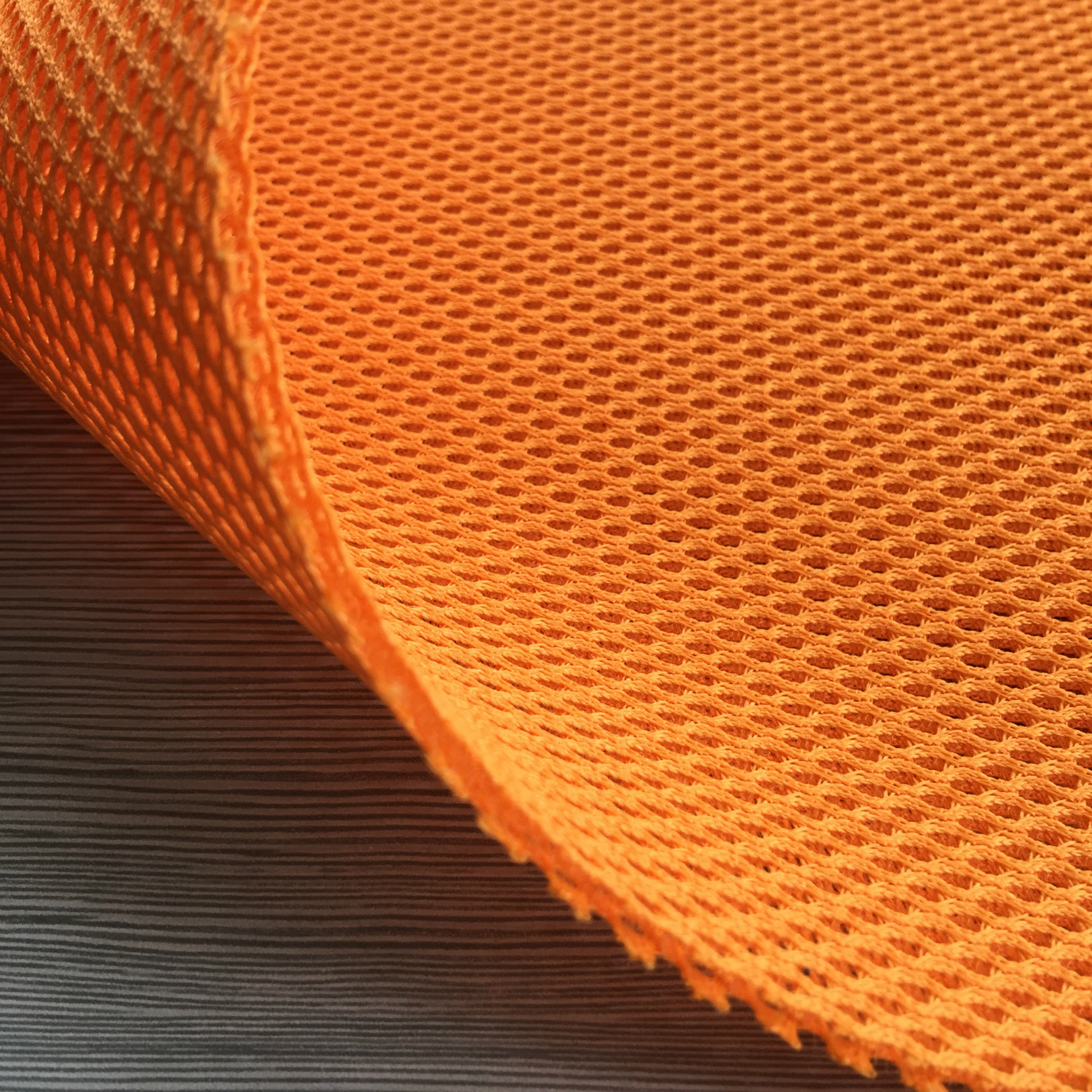 df1402鞋材箱包汽车用品 针织三明治网眼布3d材料1.