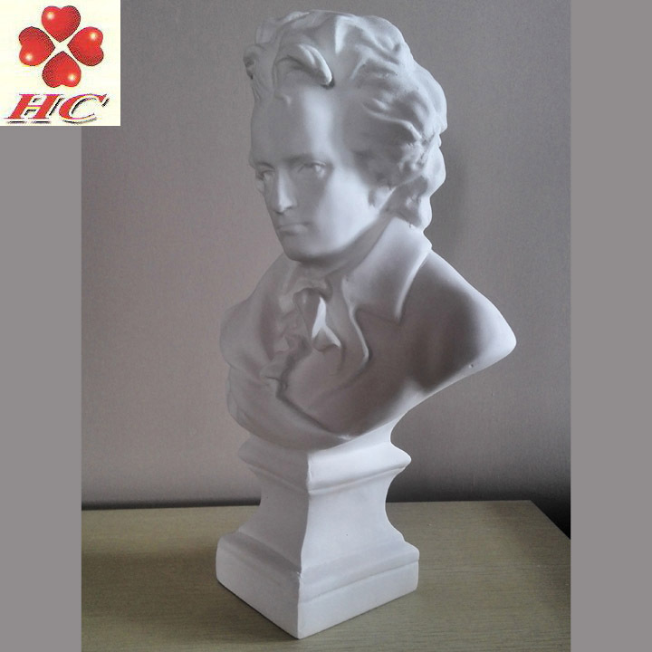 欧式摆件树脂仿石膏音乐大师贝多芬胸像34cm高石膏头像雕像雕塑