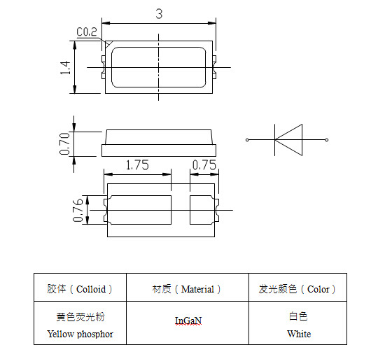 天好厂价供应木林森led灯珠3014正白 3014灯珠