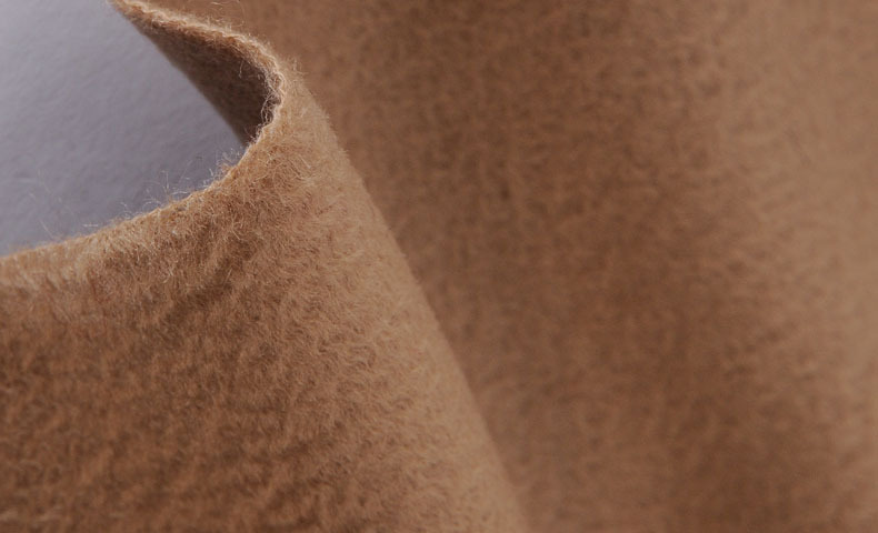 水波纹全羊毛大衣面料 高档水波纹毛呢布料 羊毛粗纺单面大衣呢