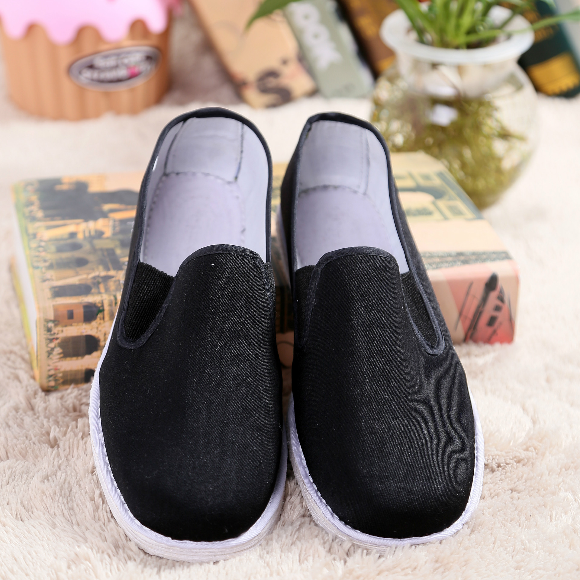 新款手工千层底 传统布鞋 男老头鞋 男布鞋 厂家批发