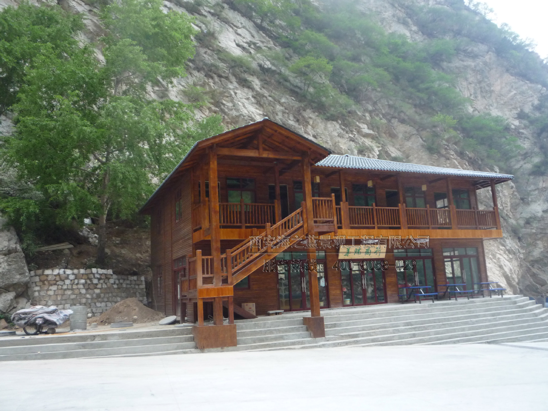 华山指定木屋合作伙伴 中式木屋别墅 仿中式木屋 景区公园木别墅