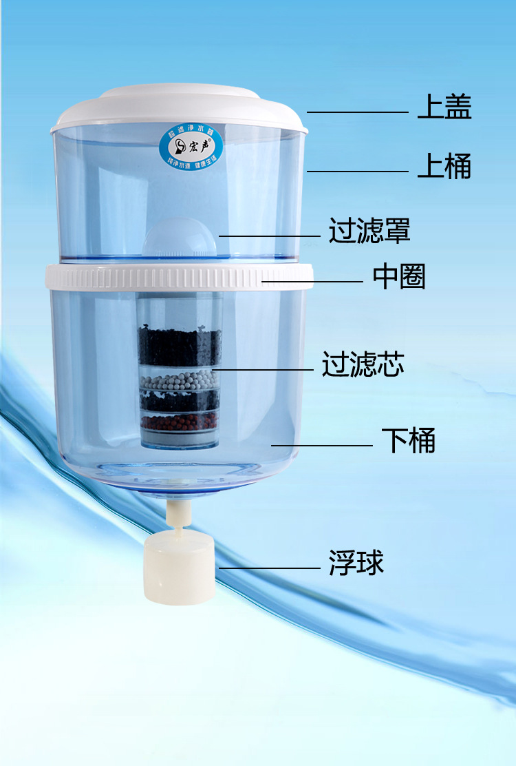 工厂批发净水器过滤器净水桶j陶瓷活性炭过滤特价净水桶