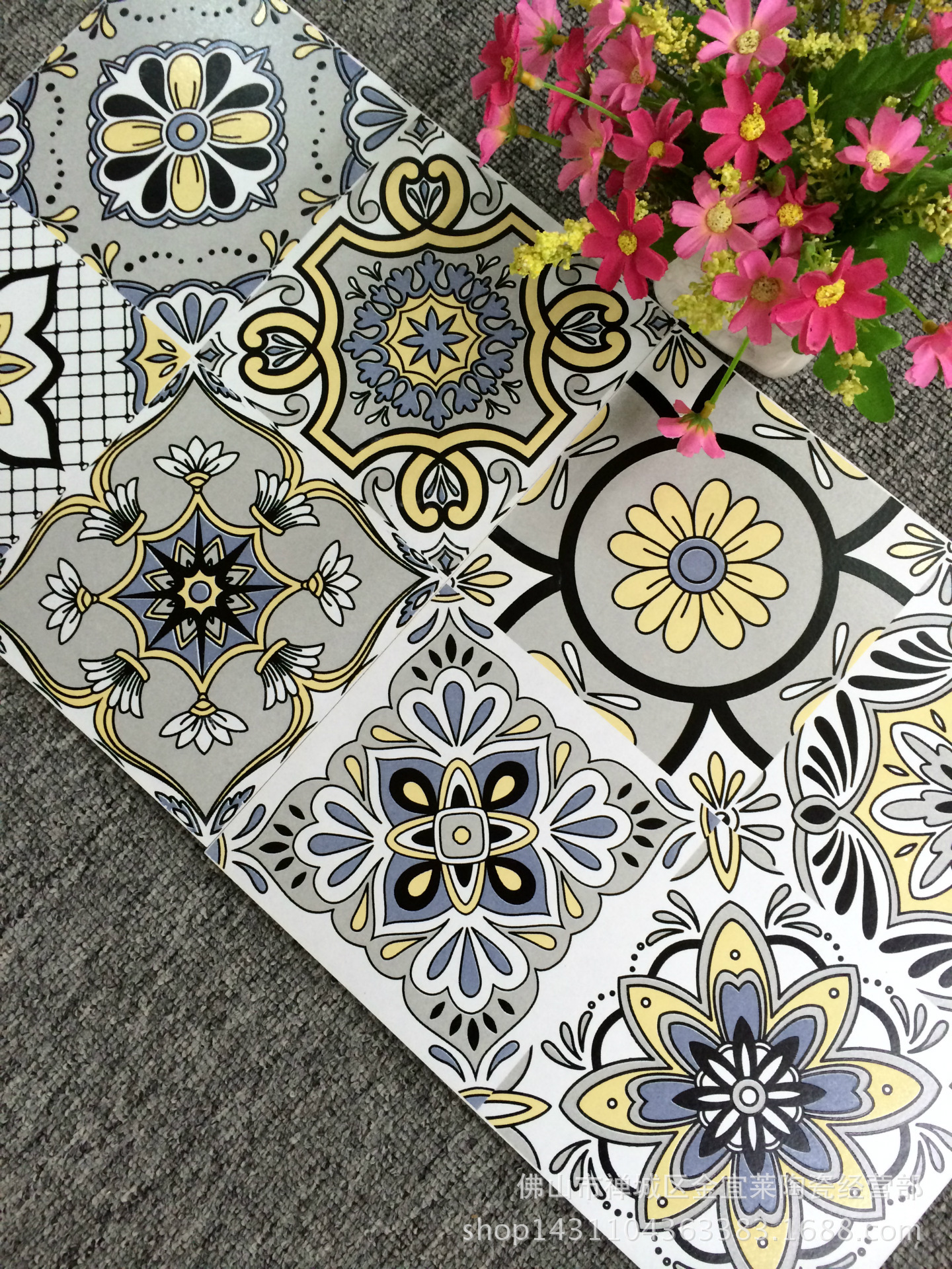 佛山 拼花彩砖复古花片 客厅 卫生间