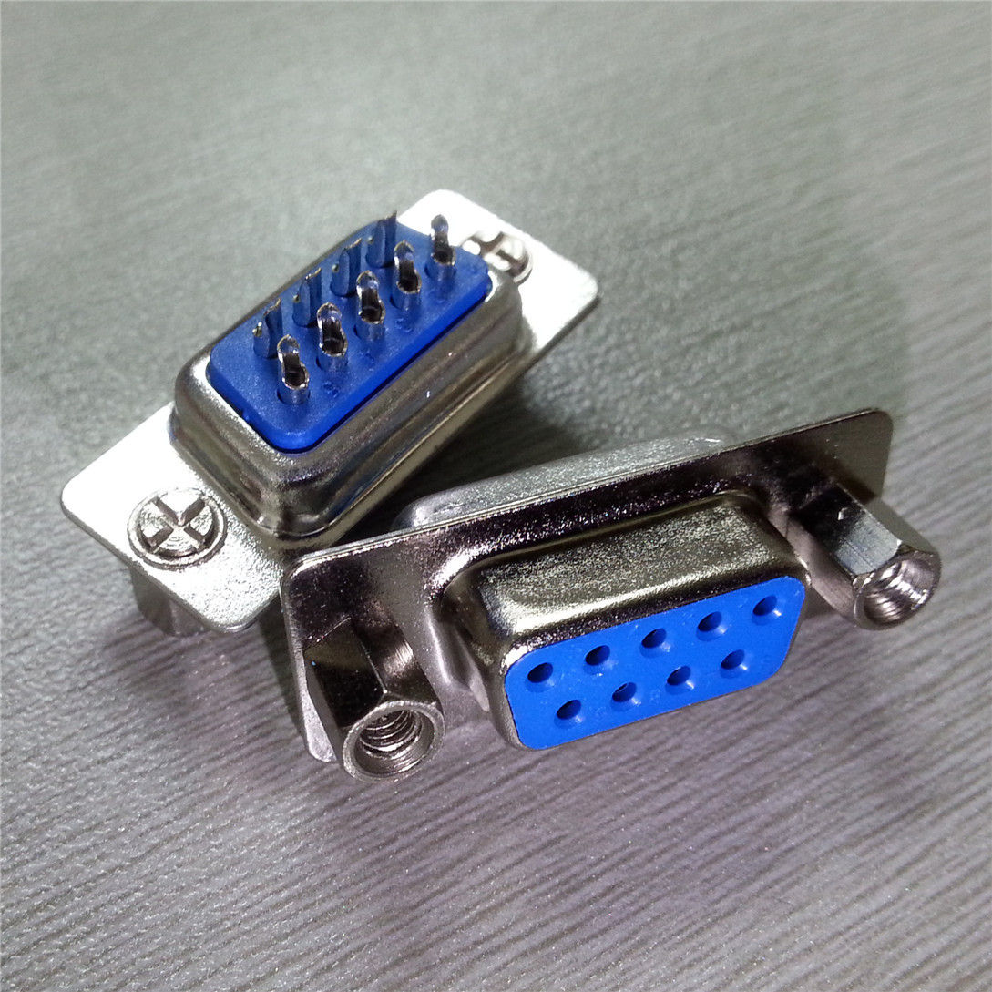 db9公头 两排传统式db9pin公头连接器 焊线式串口d-sun9针公座