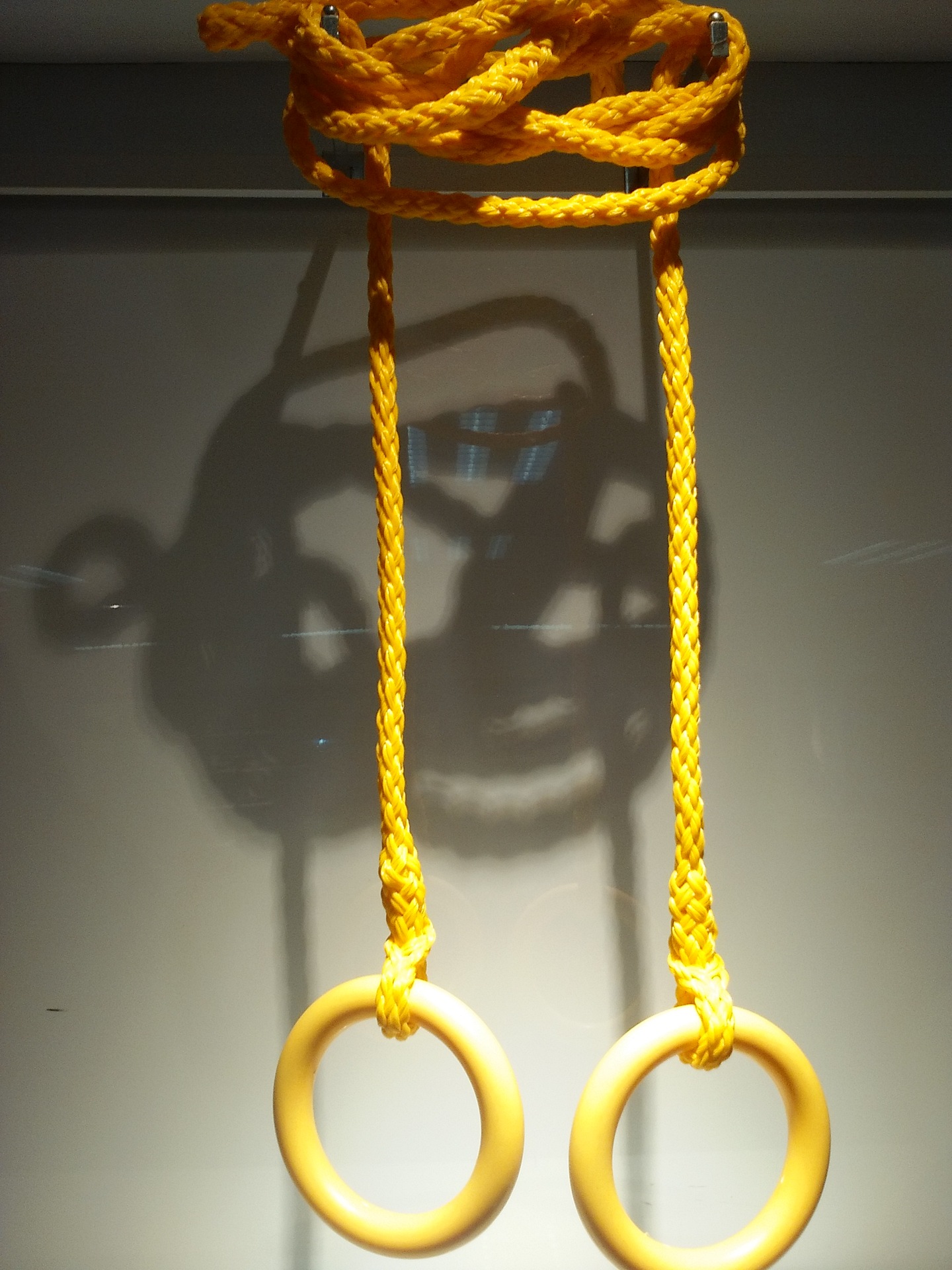 黄色abs体操吊环 健身房专用吊环 家用运动吊环 健身可调节吊环