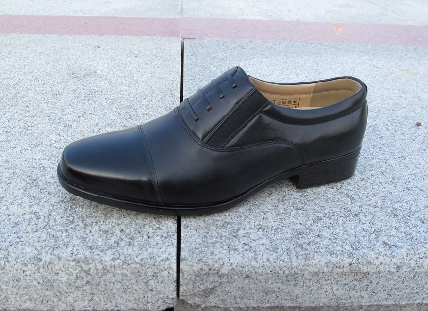 正品金猴真皮07ab校尉常服三接头皮鞋男士三节头军官鞋三尖头批发