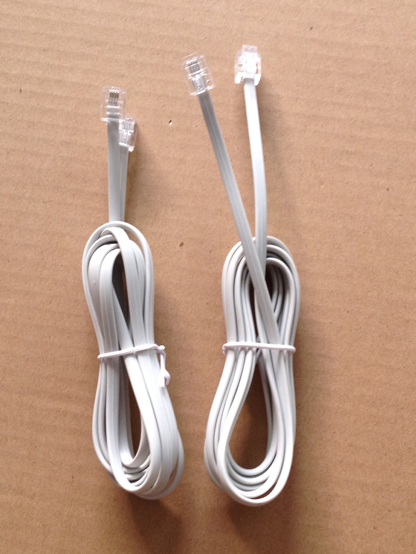 方贝源头厂家 rj12 6p4c语音跳线 四芯电话线 电话直线 电话线