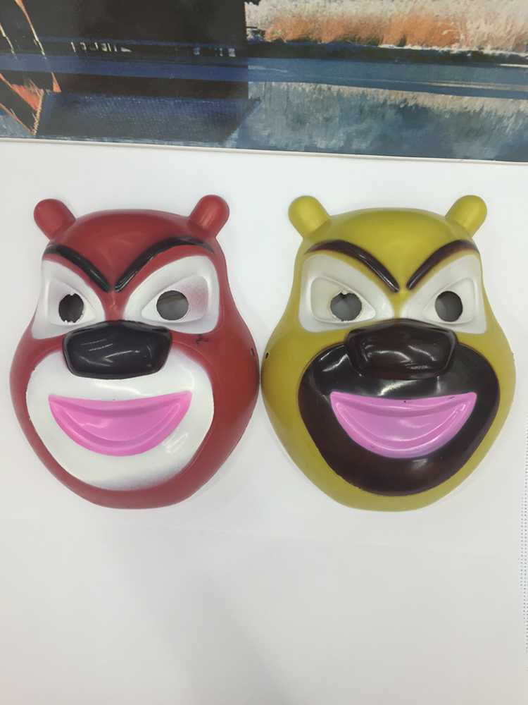 最火动画片熊大熊二面具万圣节复活节儿童节舞会派队cosplay面具
