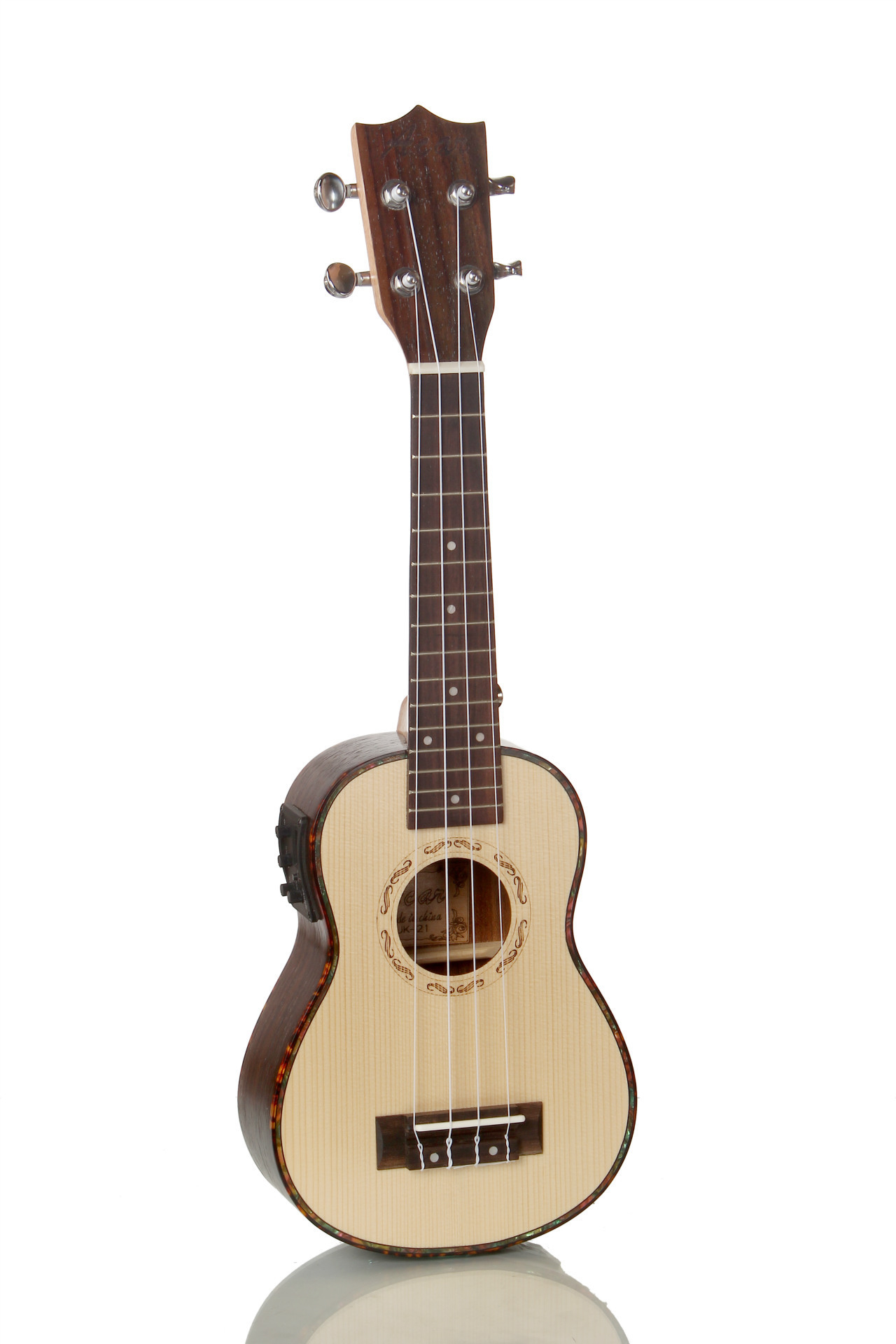 23寸尤克里里ukulele 夏威夷玫瑰木云杉面单电箱琴 乌克丽丽定制