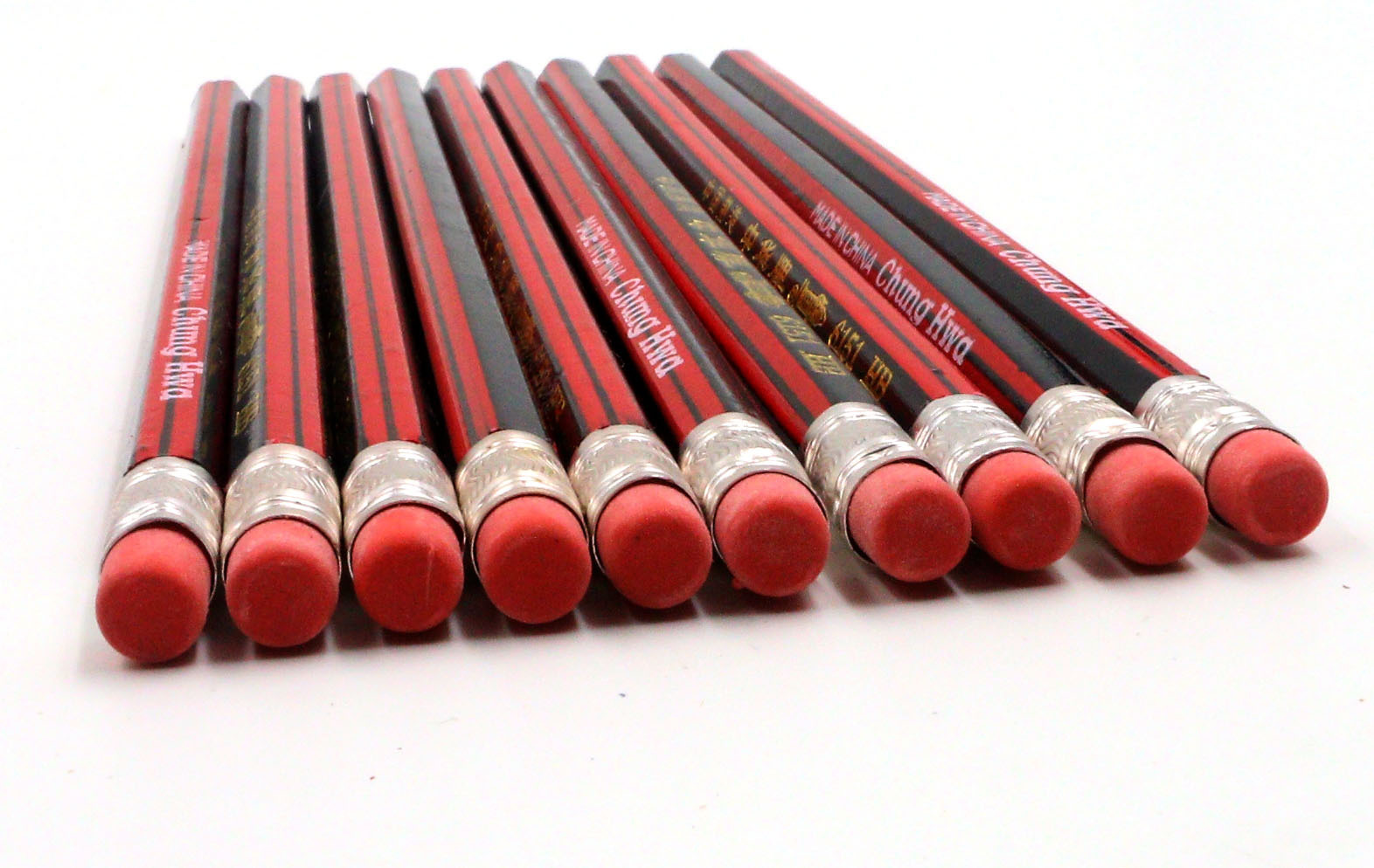 中华牌6151学生书写铅笔 学生专用书写hb简装铅笔环保无毒10支/盒