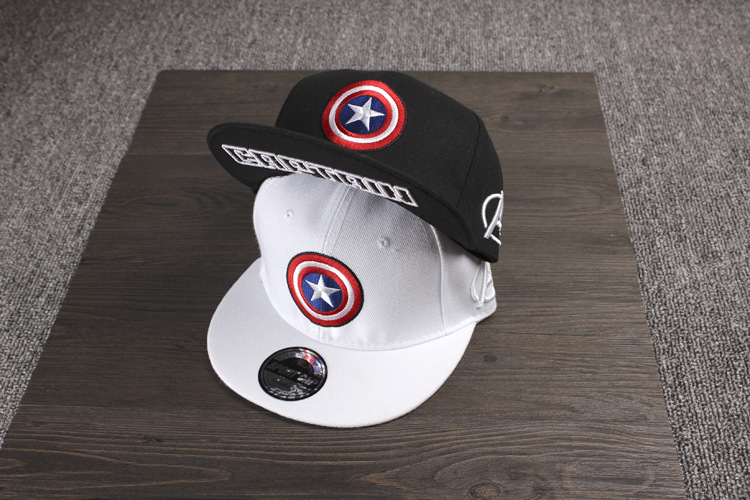 美国队长帽子五角星潮男士棒球帽春夏天嘻哈帽街舞平沿帽女鸭舌帽