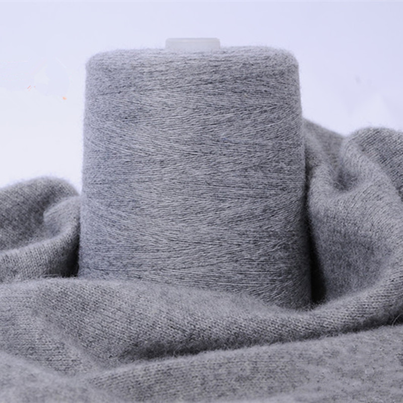 厂家批发 26s/2精纺纯山羊绒纱线 正品机织手编中细毛纺线 毛线女