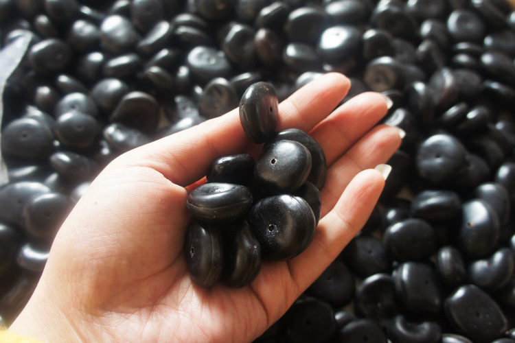 批发精品天然木鱼果菩提子 黑木鱼果散珠车挂配饰原籽