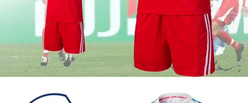 新款足球服男短袖足球服套装足球训练服队服球员版可定制 批发