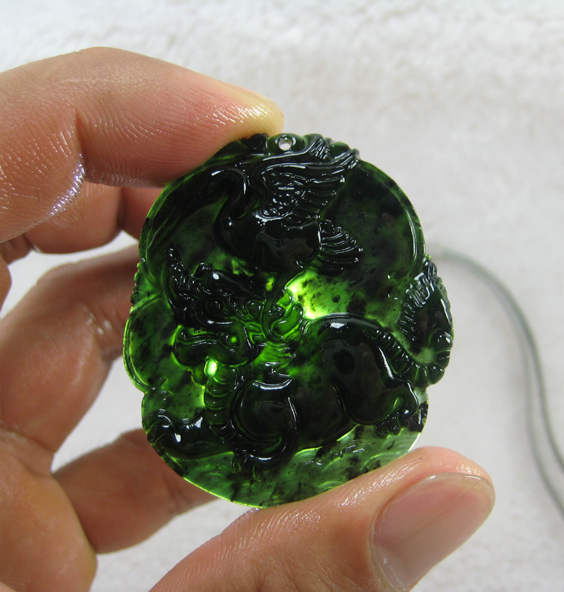 新疆蓝田玉坠 蓝田玉吊坠 独占鳌头垂饰 男女款玉石批发