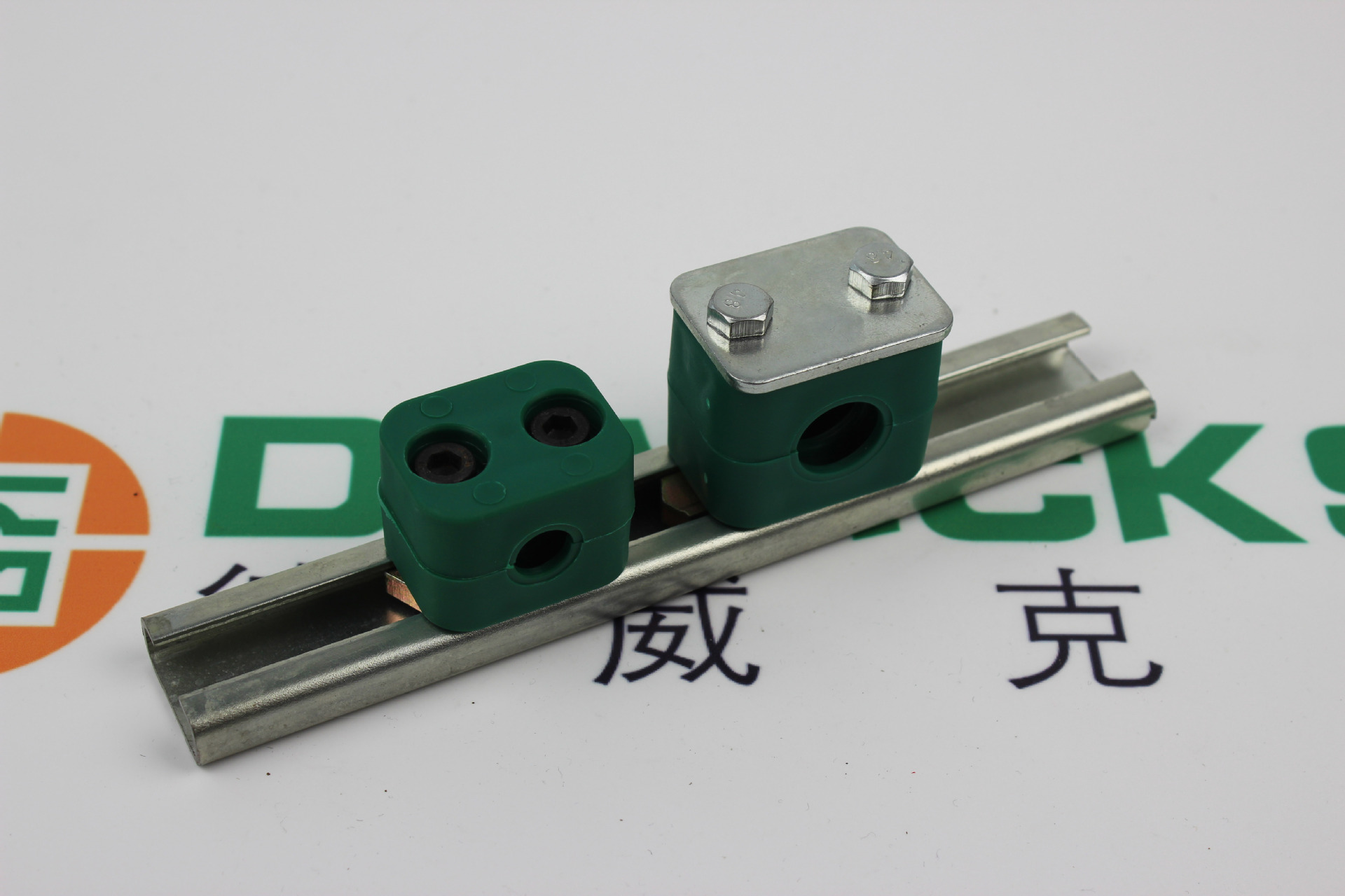 din3015标准 stsv40*22*5 碳钢镀锌管夹重型导轨 c型钢滑槽 轨道