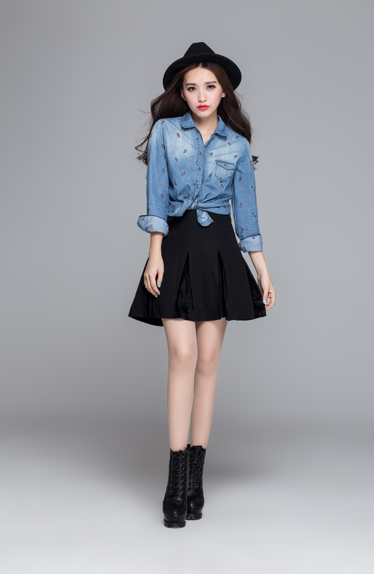 2015秋冬女装半身裙小摆裙大码短裙a字裙针织金丝绒打底裙 送皮带