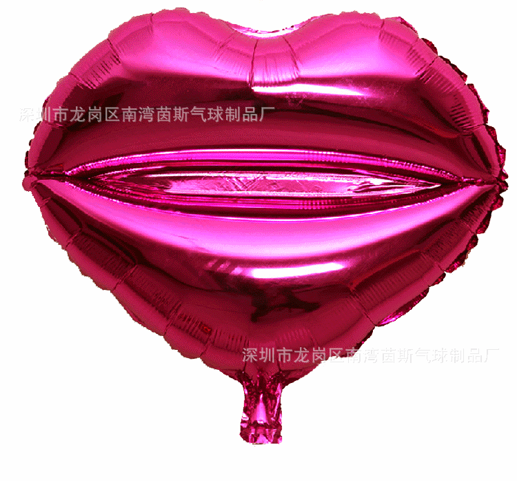 Aluminum Film Lip Proposal Valentine's Day Wedding Balloon Wedding Birthday Heart Shaped Love Decoration Balloon Factory Wholesale