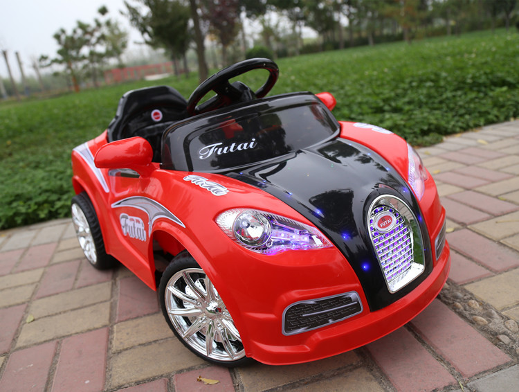 供应信息 电动车 新款布加迪儿童电动汽车童车四轮带遥控双驱可坐电动