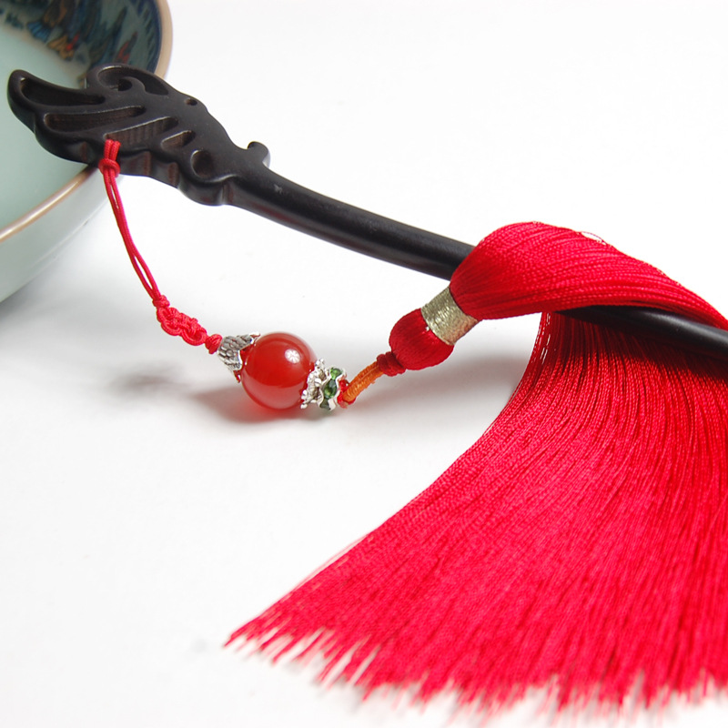 中国风红色发簪