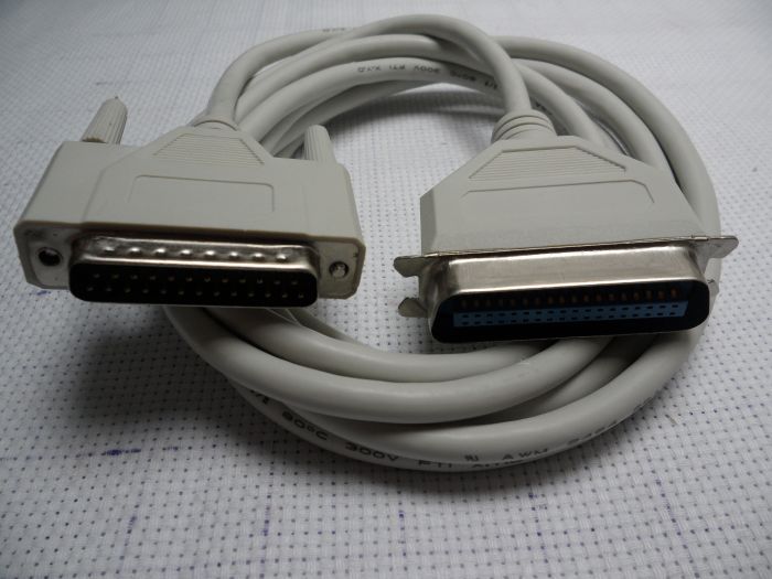 成型并口打印线 针式打印机连接线25针转