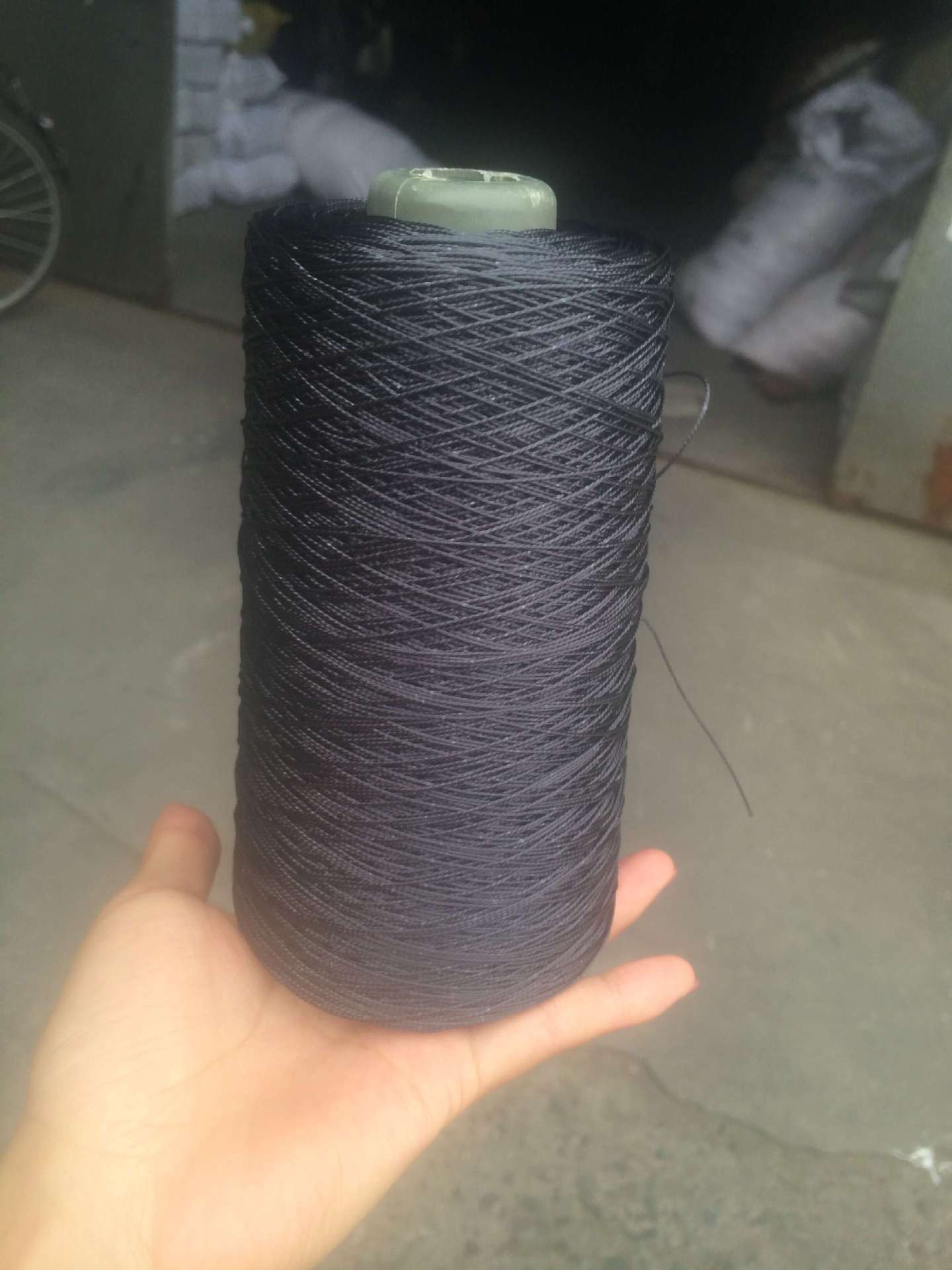 厂家直销 黑色帘子布轮胎线 浸胶线帆布上鞋线 汽车轮胎线批发