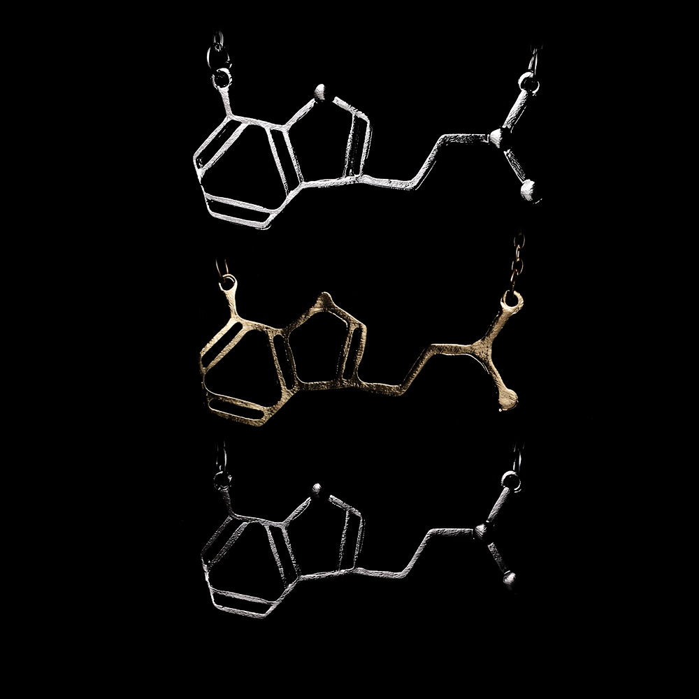 韩版新款项饰多巴胺化学分子式结构吊坠项链厂家直销alqn2015677