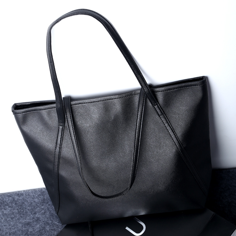 Factory Wholesale Toothpick Pattern Women's Shoulder Bag Korean Simple and Stylish Casual Big Bag Handbag Bag