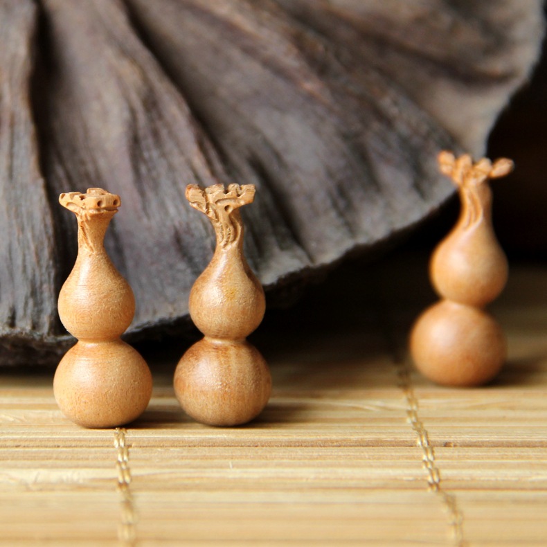 桃木葫芦 龙头葫芦 工艺品饰品配件 diy搭配 做工精致