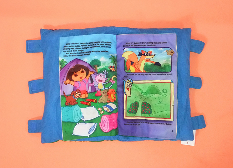 外贸儿童玩具 宝宝枕头布书 故事书 英文版早教布书