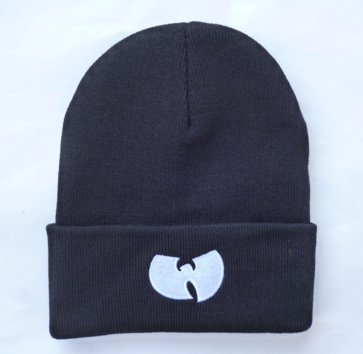 Bat Wutang Embroidered Knitted Hat Hip Hop Ski Cap Pullover Hat Male and Female Students Autumn and Winter Cold Hat Foreign Trade