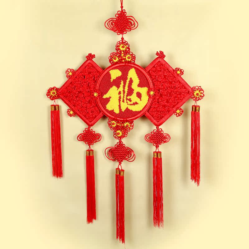 工艺品 礼品 春节用品 中国结挂件厂家 批发中大号福 家居.